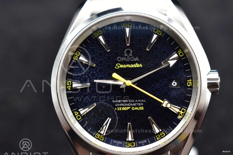 SS 150M 1:1 SS Terra Best A8500 Aqua Edition VSF Bracelet Dial Black On 1221